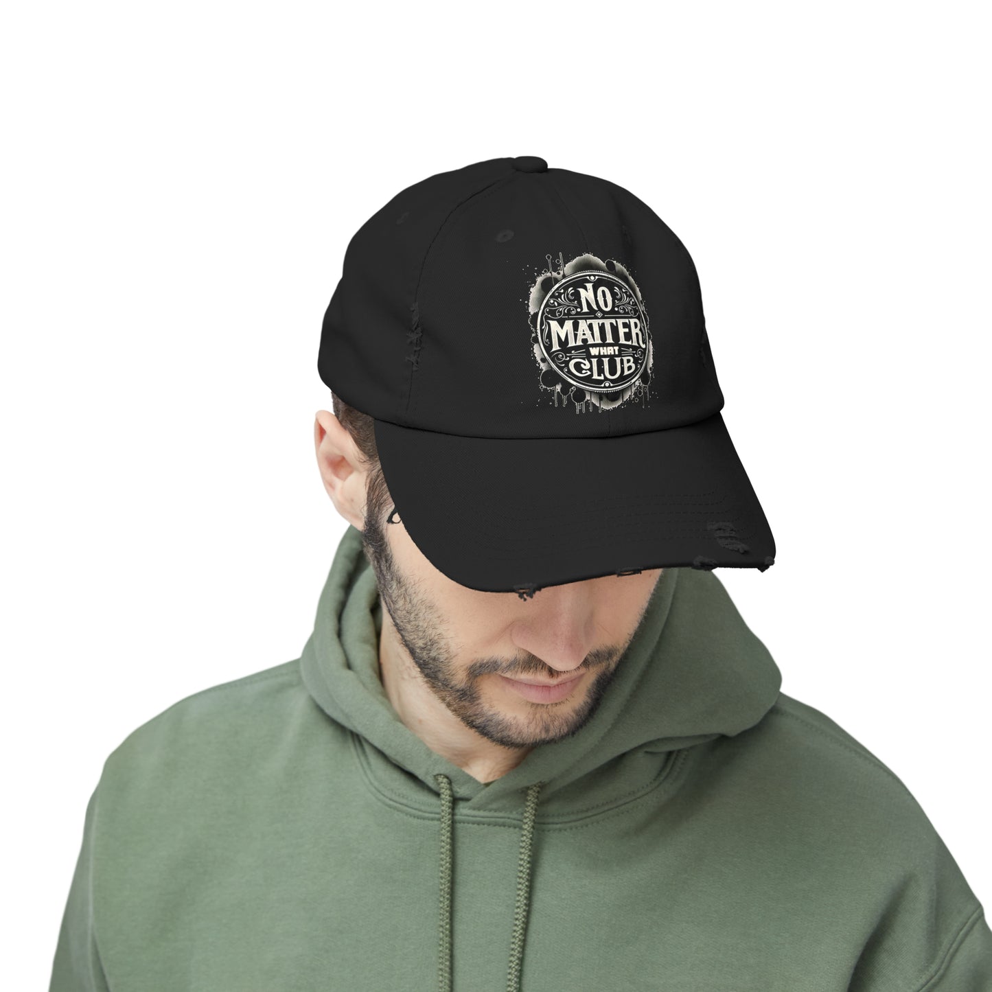 No Matter What Club Unisex Distressed Cap
