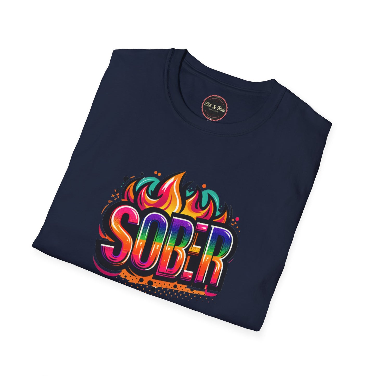 Sober Flames Unisex Softstyle T-Shirt