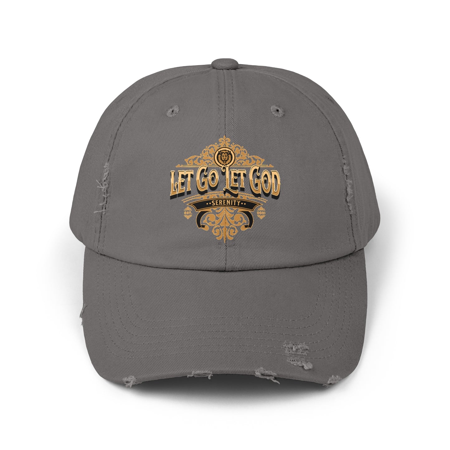Let Go Let God Unisex Distressed Cap