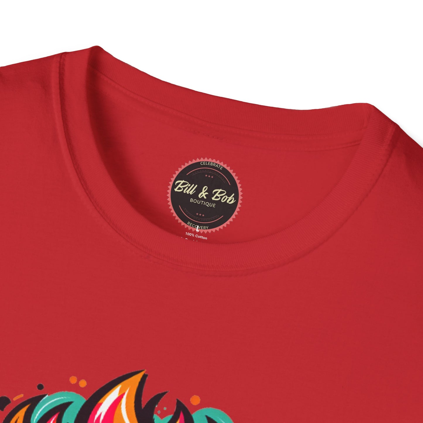 Sober Flames Unisex Softstyle T-Shirt