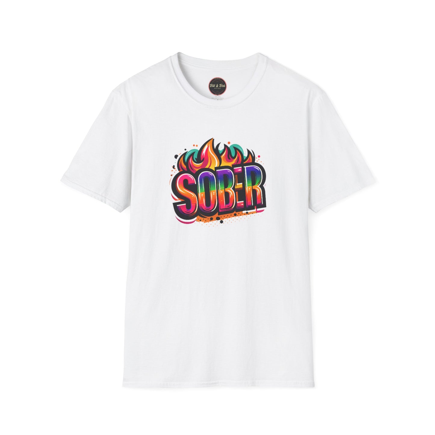 Sober Flames Unisex Softstyle T-Shirt