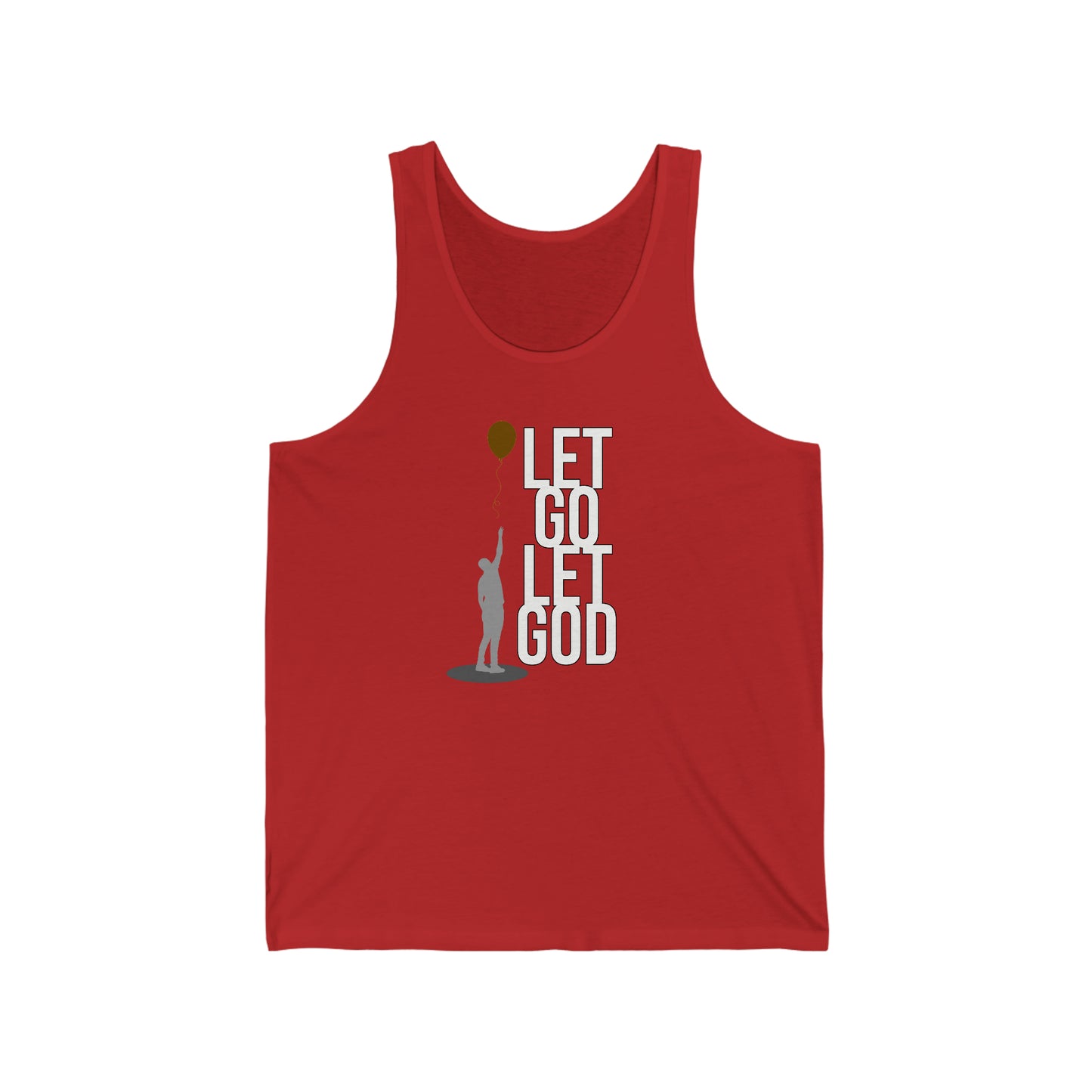 Let Go Let God Unisex Jersey Tank