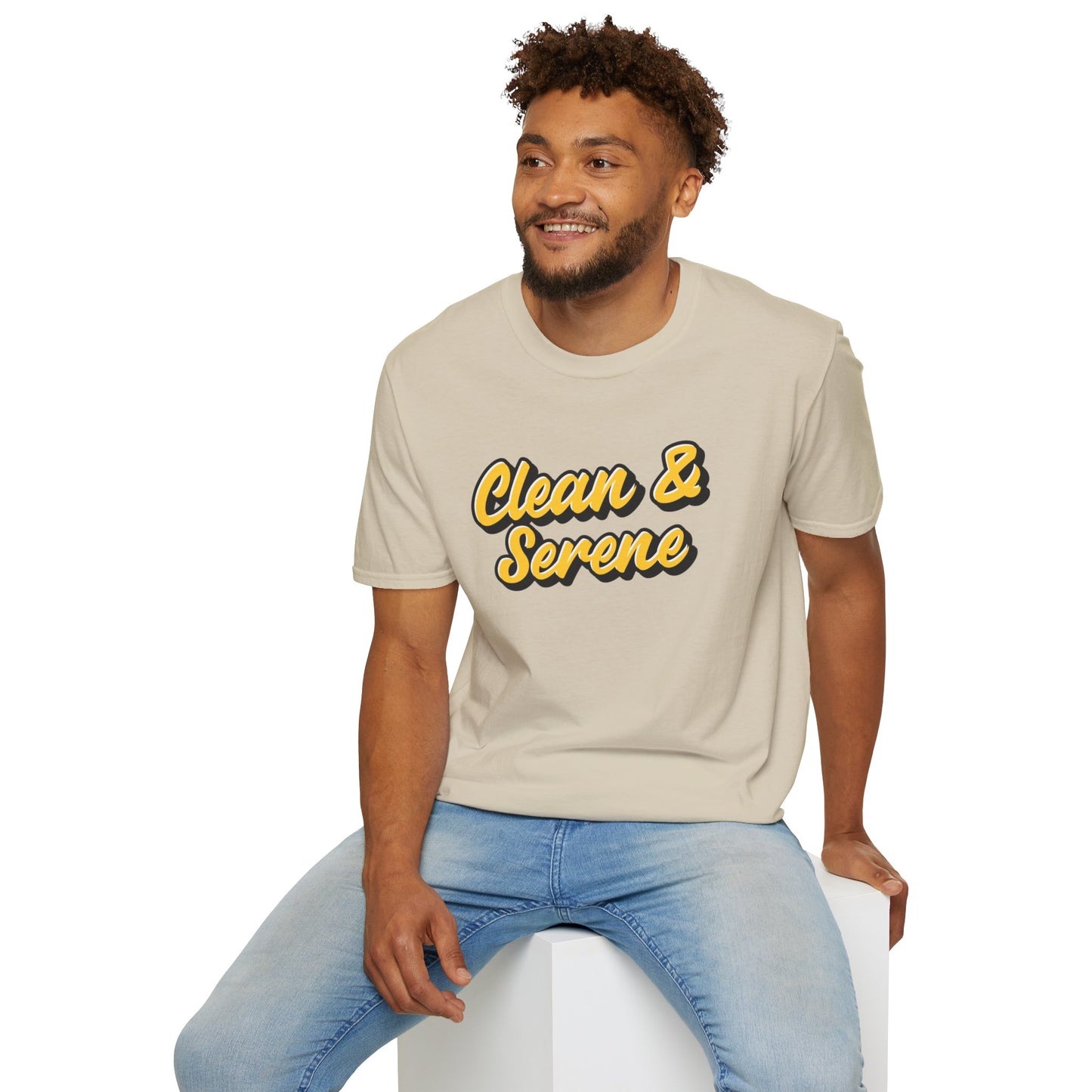 Clean and Serene Unisex Softstyle T-Shirt