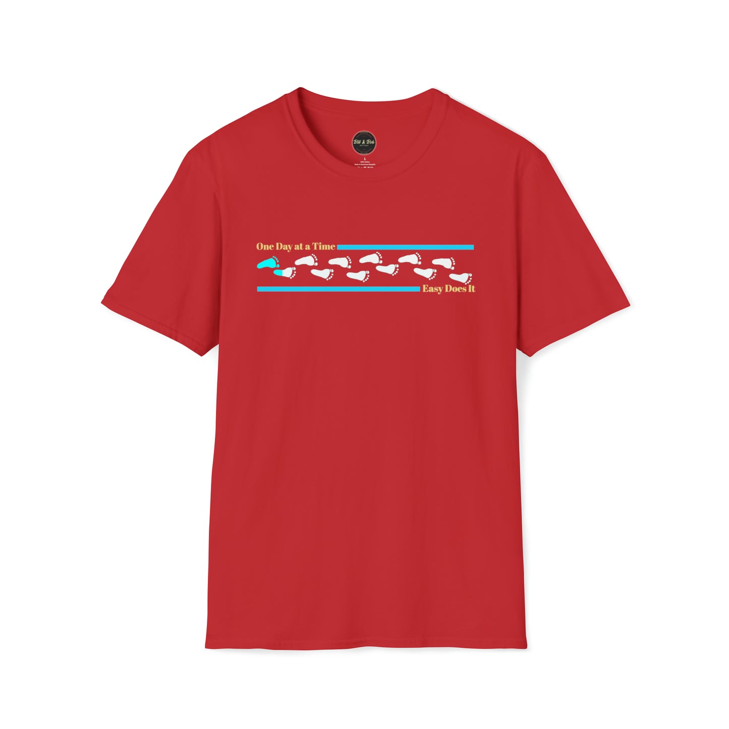 Footprints: 12 Steps Unisex Softstyle T-Shirt