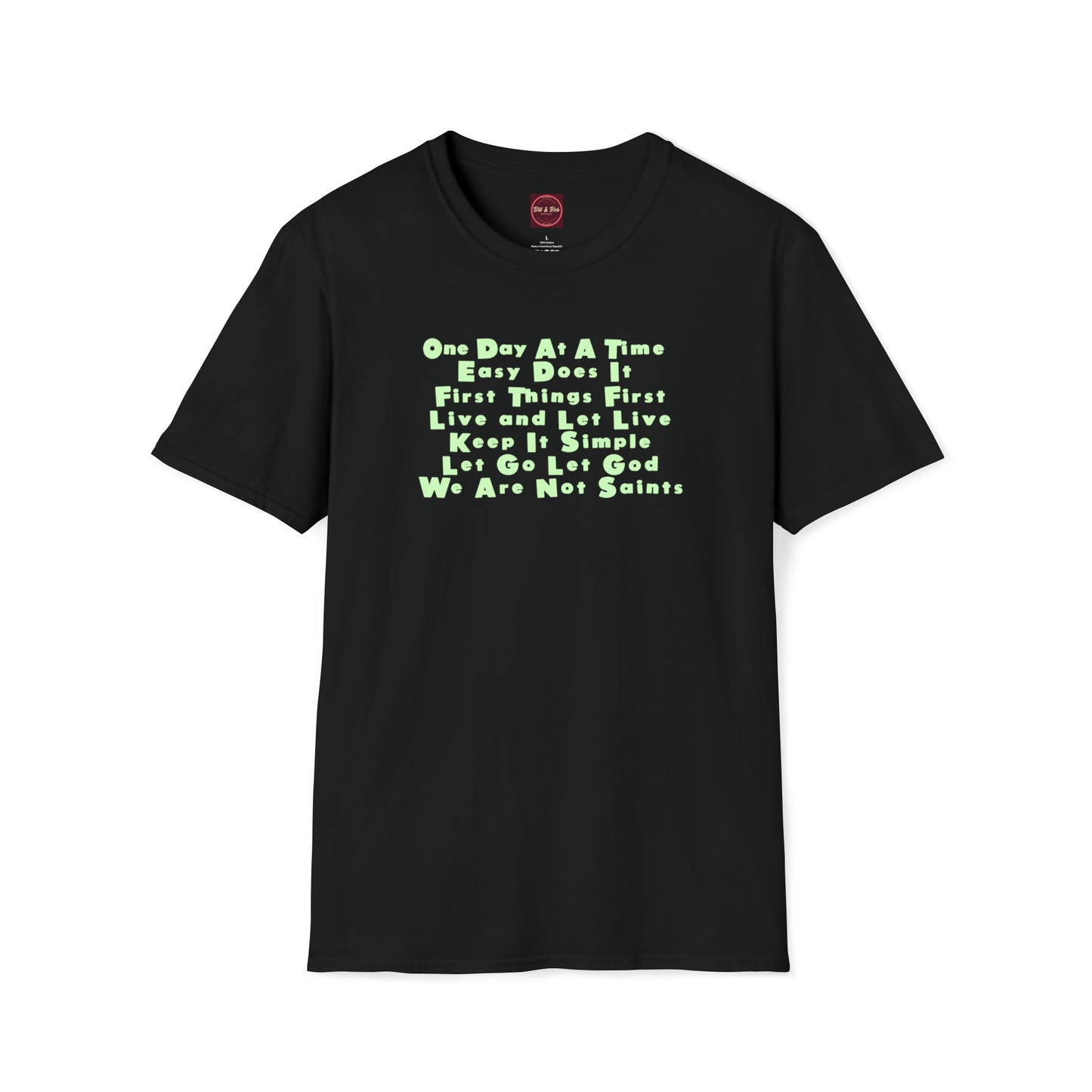 12-Step Slogans Unisex Softstyle T-Shirt