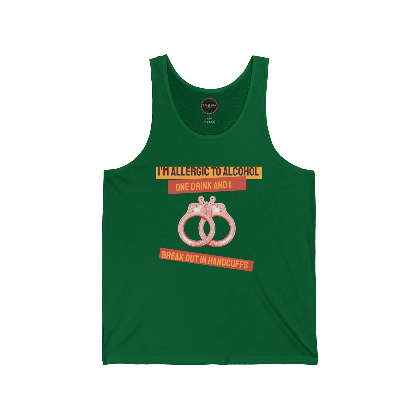 Break Out in Handcuffs Unisex Jersey Tank