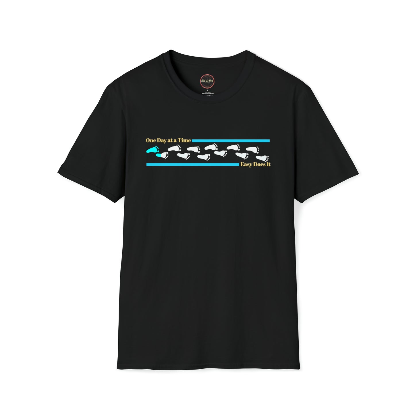 Footprints: 12 Steps Unisex Softstyle T-Shirt