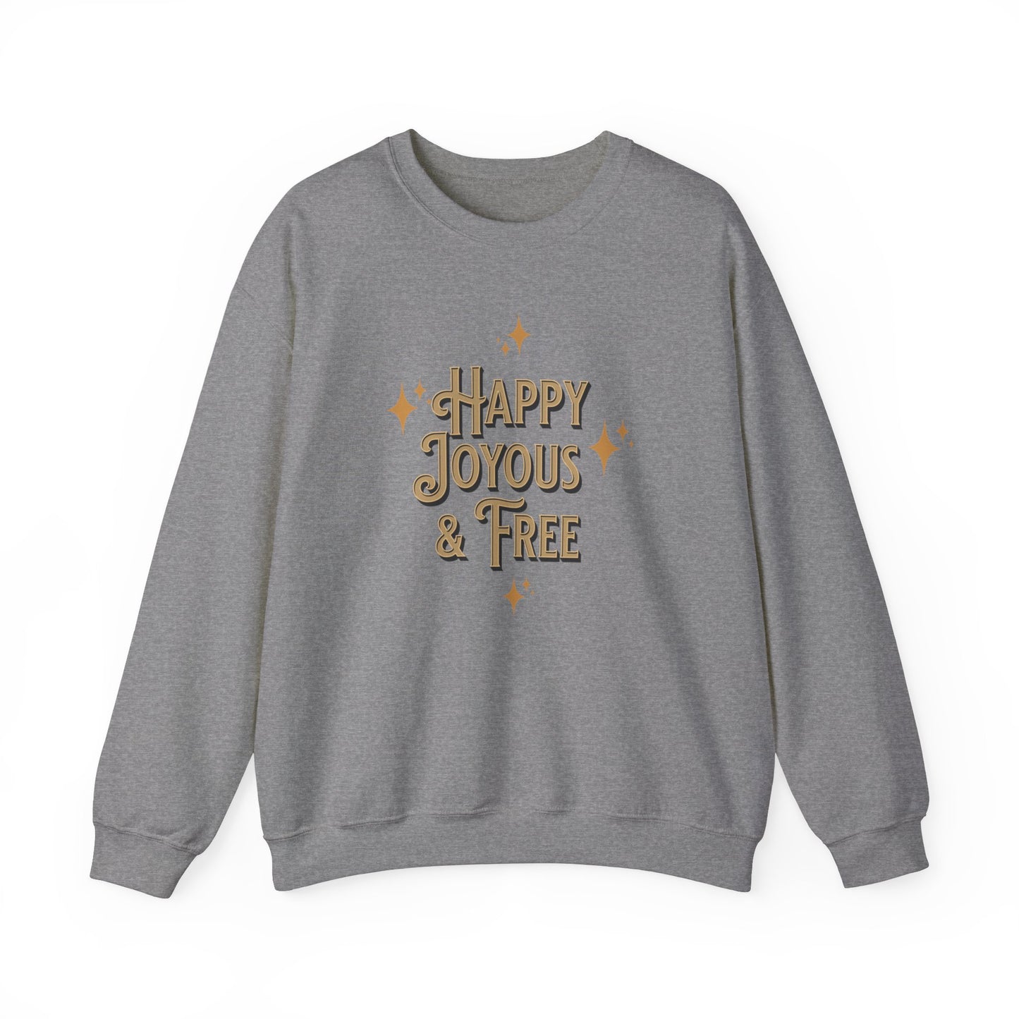 Happy Joyous & Free Unisex Heavy Blend™ Crewneck Sweatshirt
