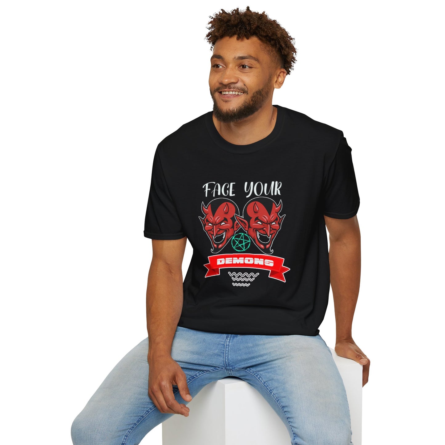 Face Your Demons Unisex Softstyle T-Shirt