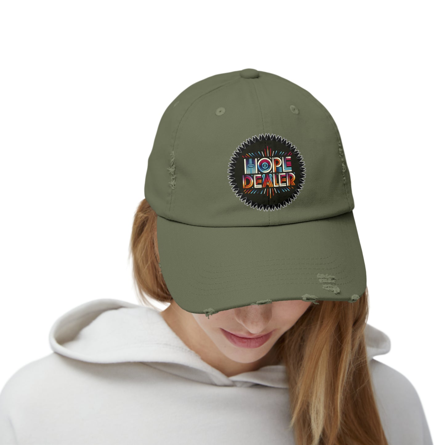 Hope Dealer Unisex Distressed Cap