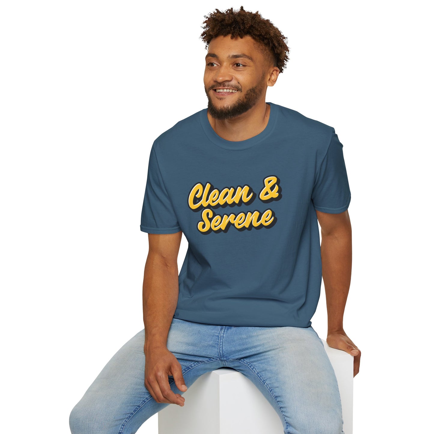 Clean and Serene Unisex Softstyle T-Shirt