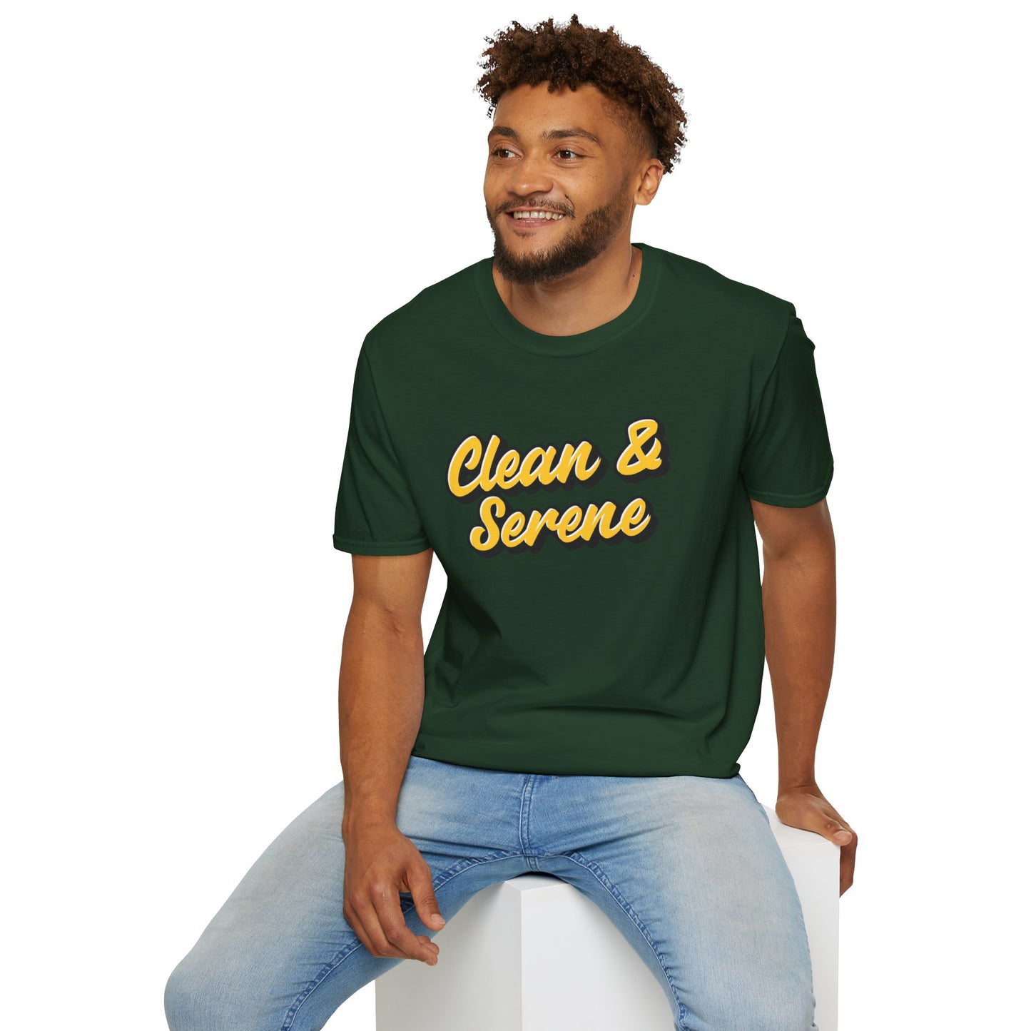 Clean and Serene Unisex Softstyle T-Shirt