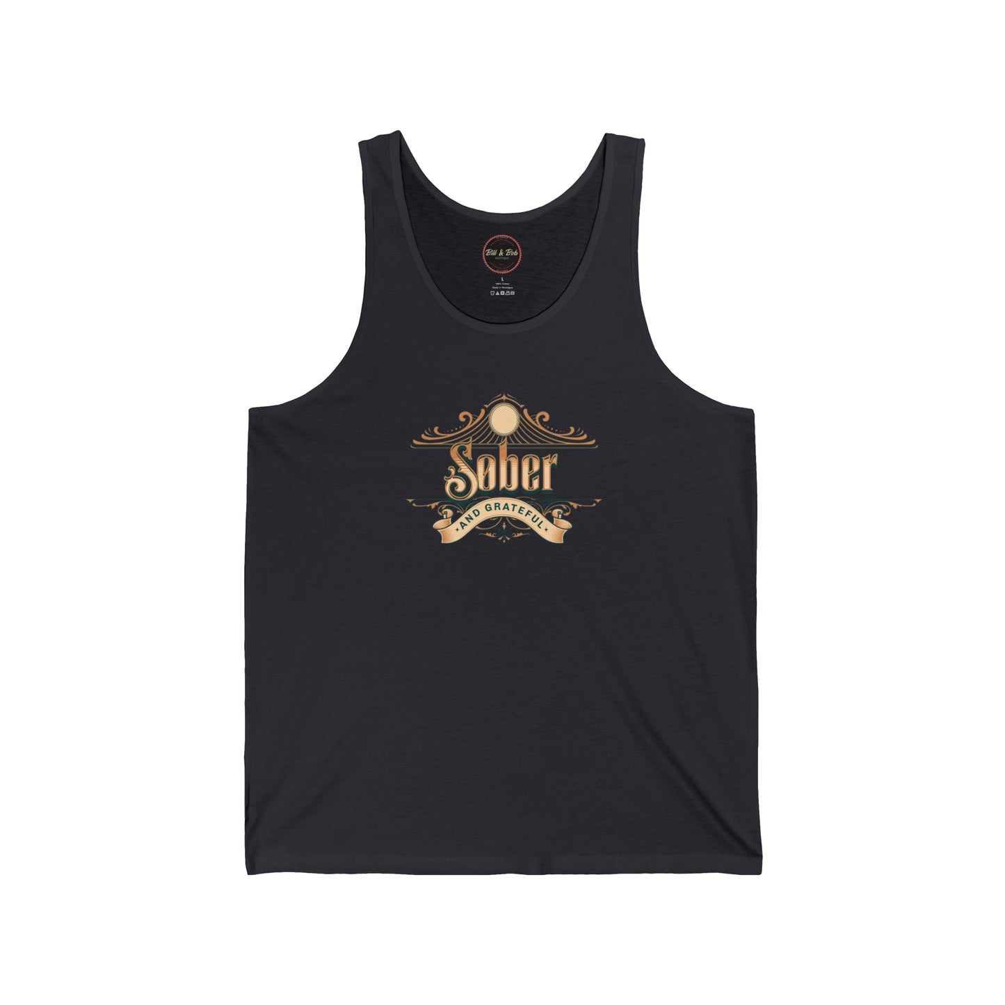 Sober and Grateful Unisex Jersey Tank