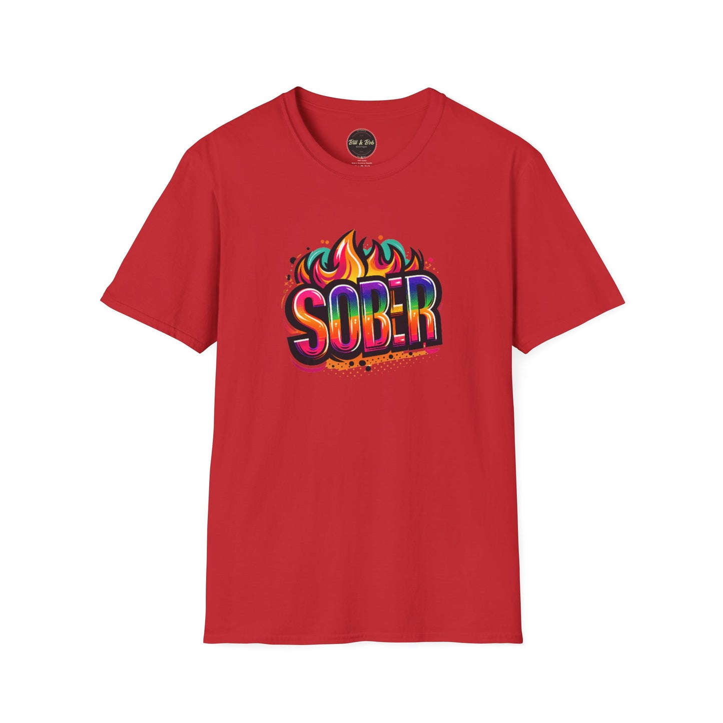 Sober Flames Unisex Softstyle T-Shirt