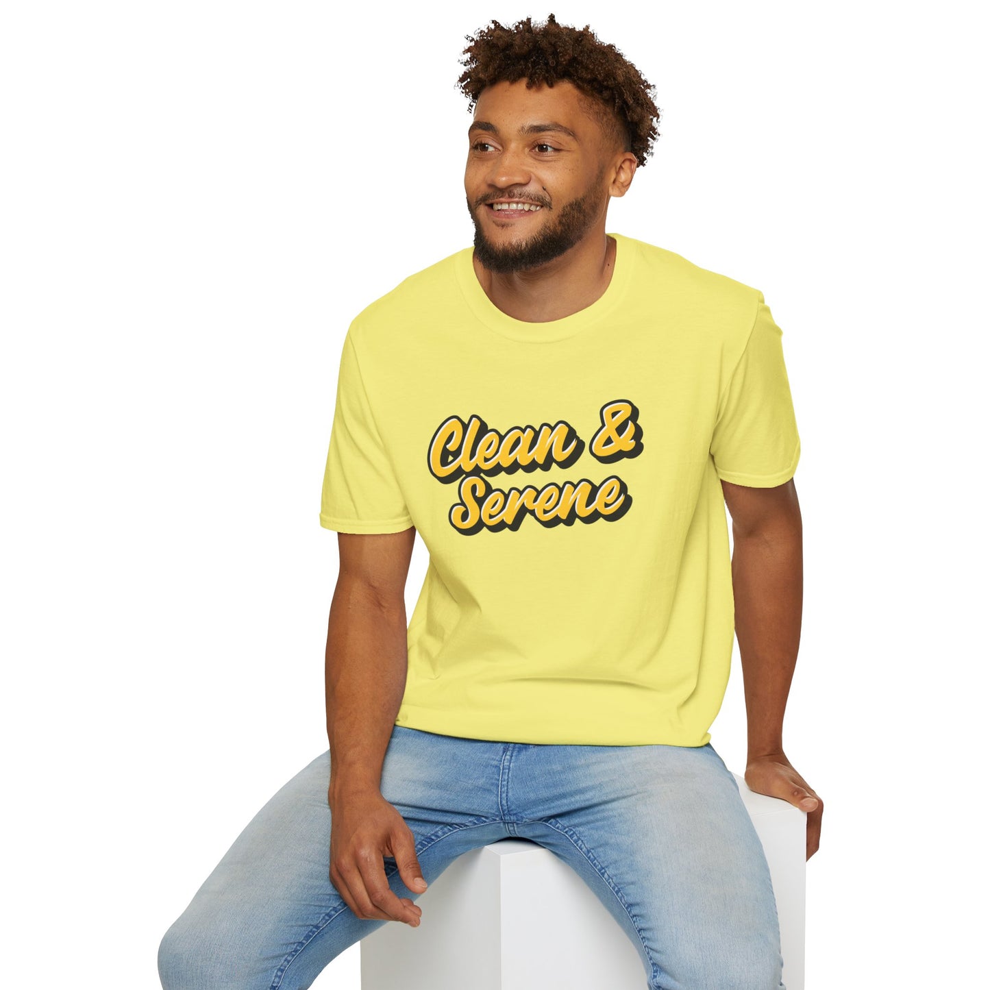 Clean and Serene Unisex Softstyle T-Shirt