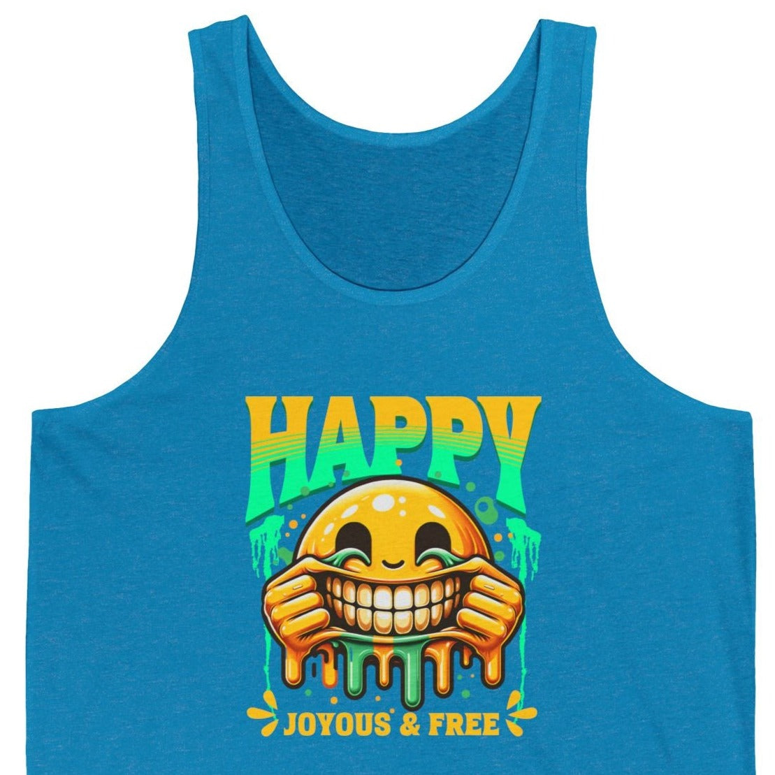 Happy Joyous and Free Unisex Jersey Tank