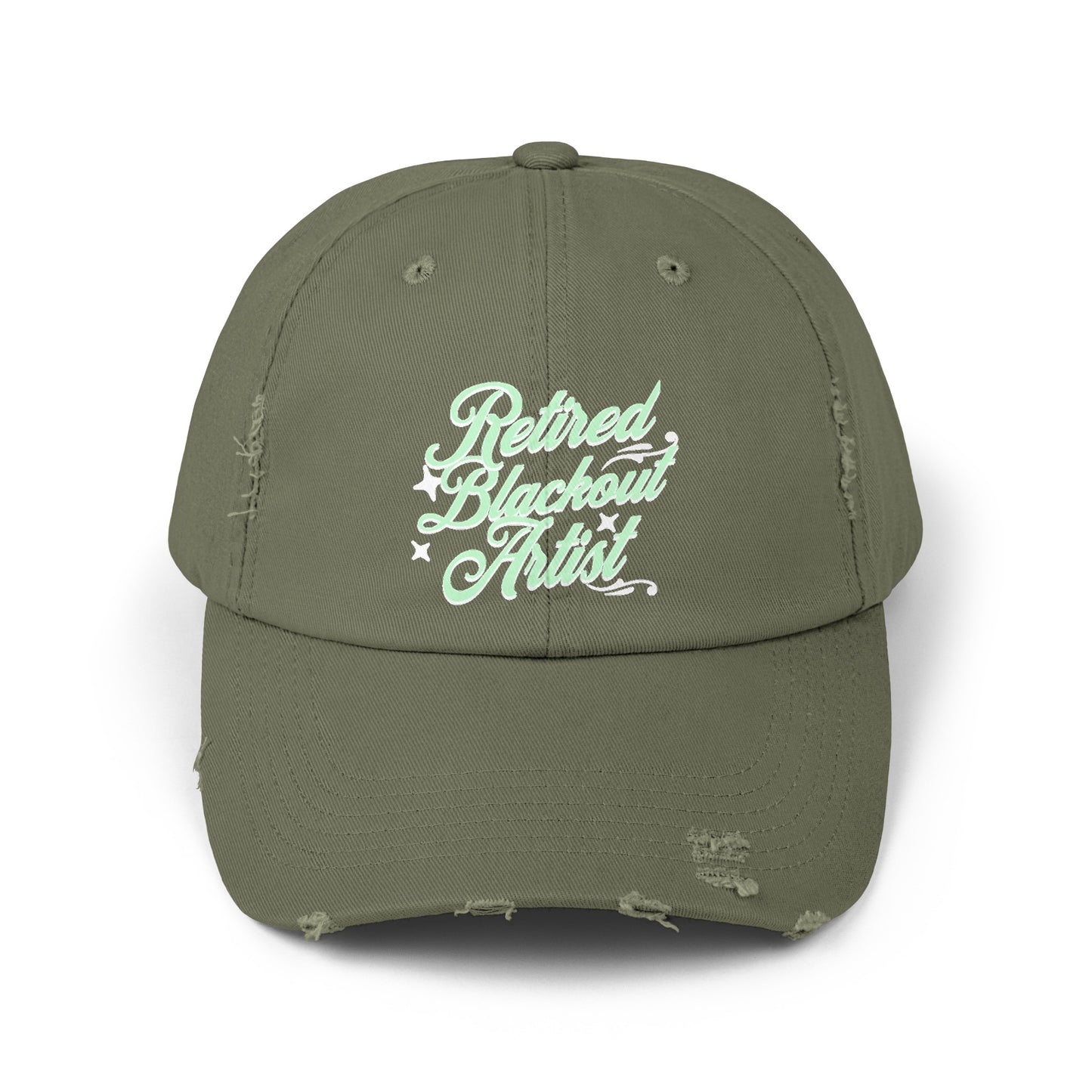 Retired Blackout Artist Unisex Distressed Cap
