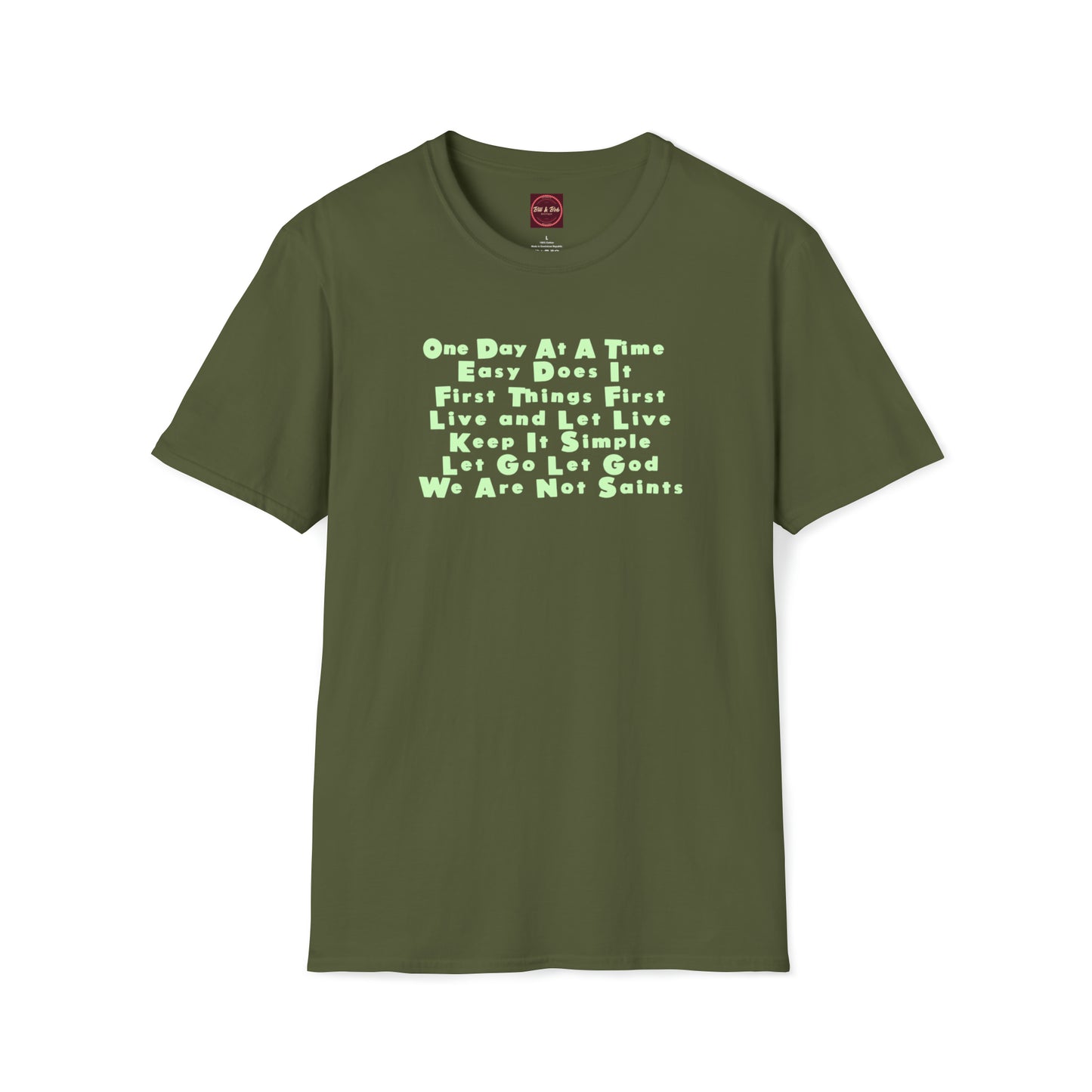 12-Step Slogans Unisex Softstyle T-Shirt