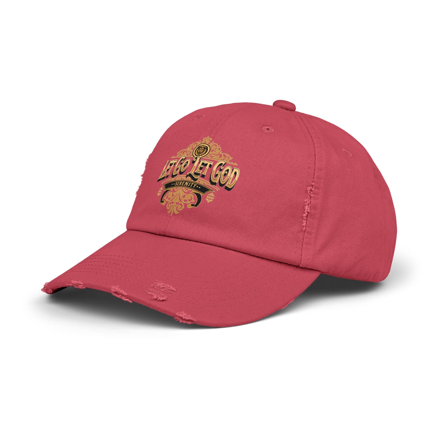 Let Go Let God Unisex Distressed Cap