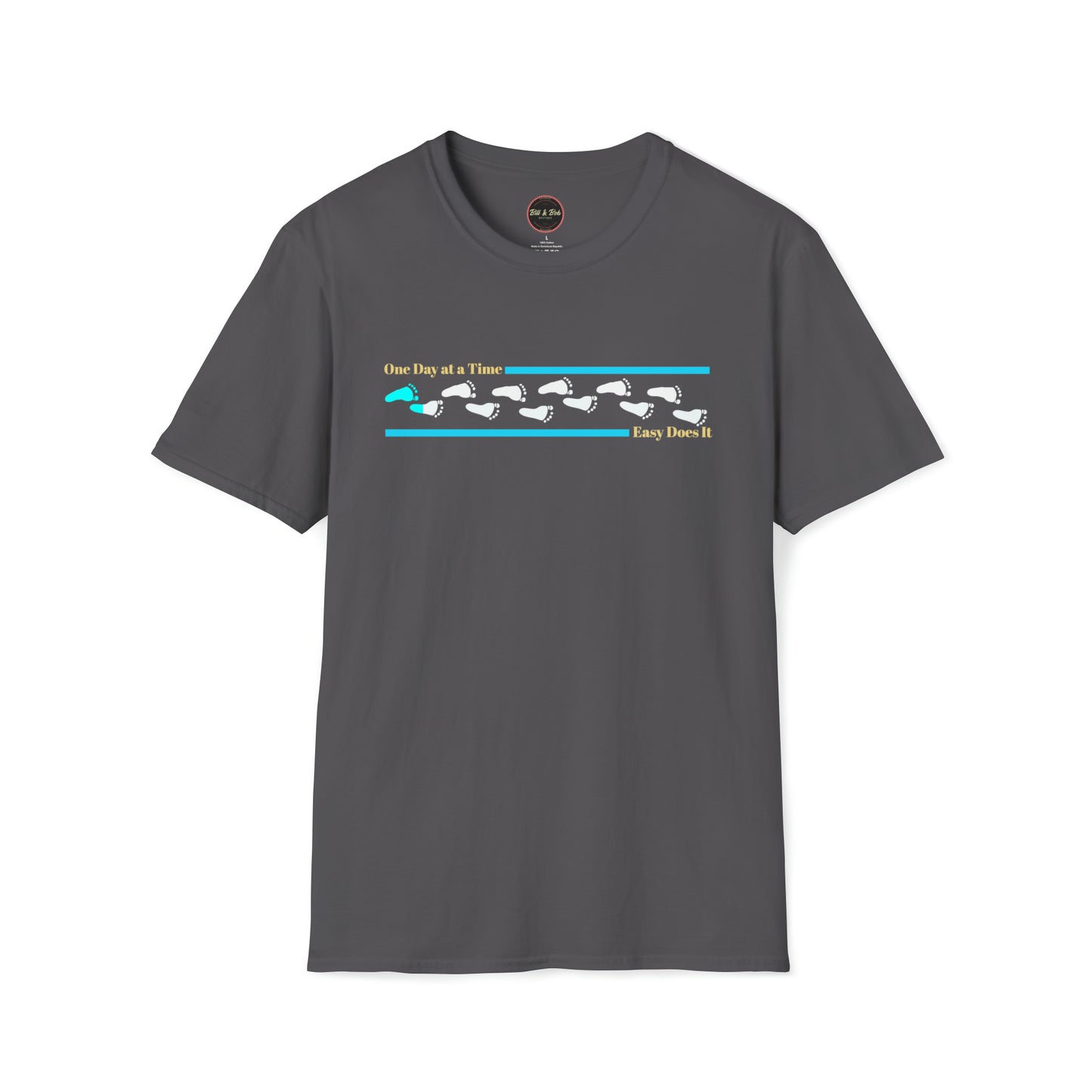Footprints: 12 Steps Unisex Softstyle T-Shirt
