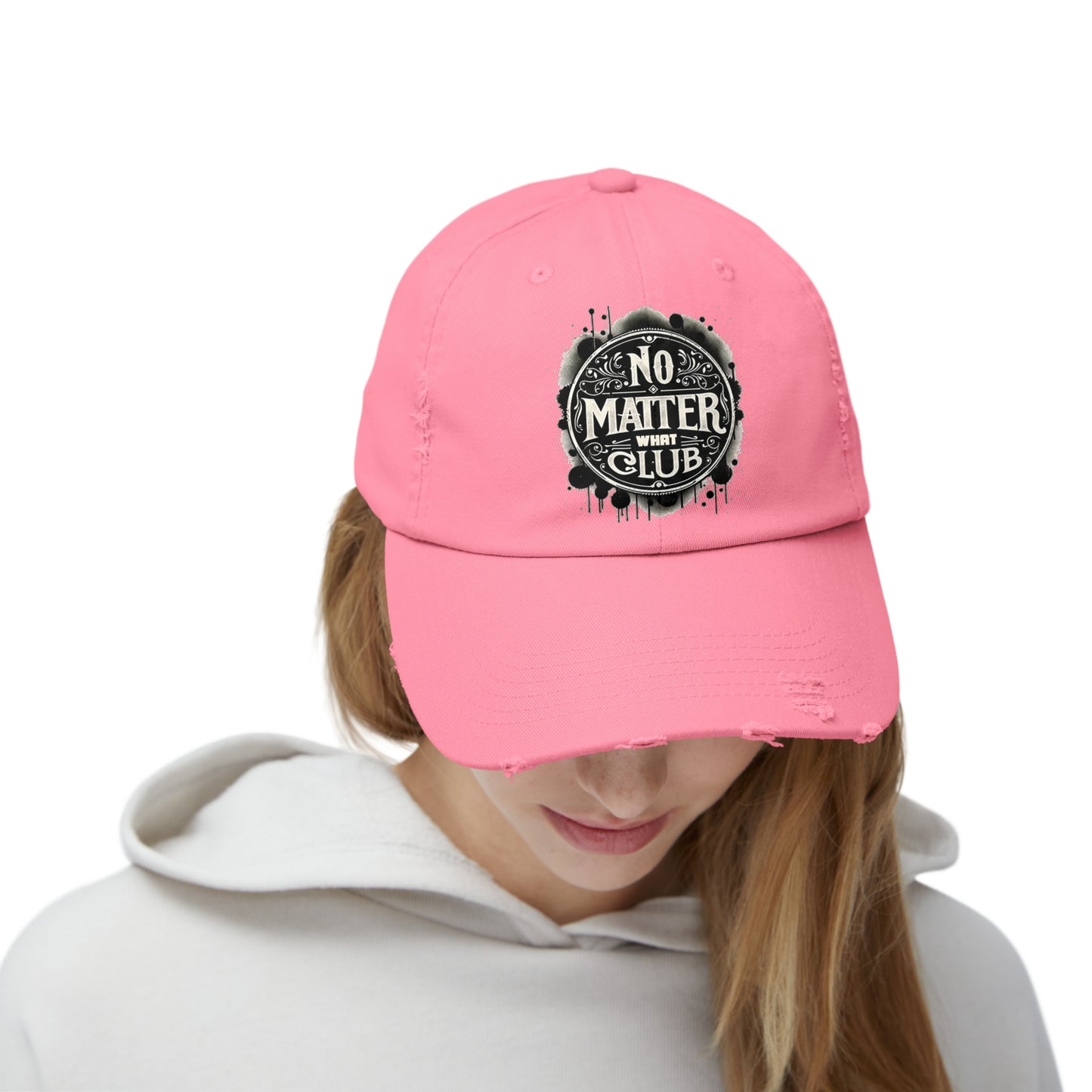 No Matter What Club Unisex Distressed Cap
