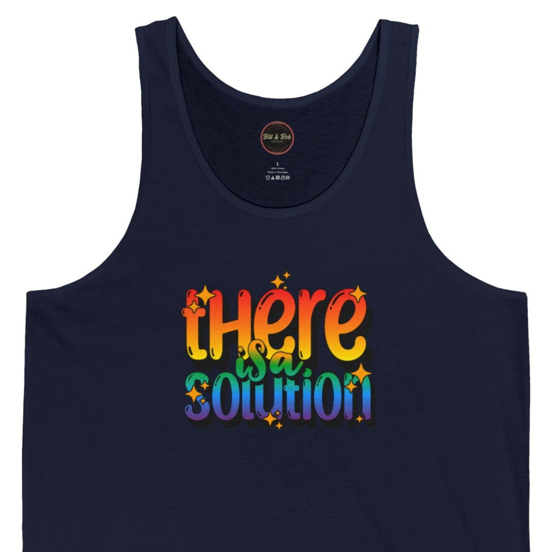 There is a Solution Unisex Jersey Tank