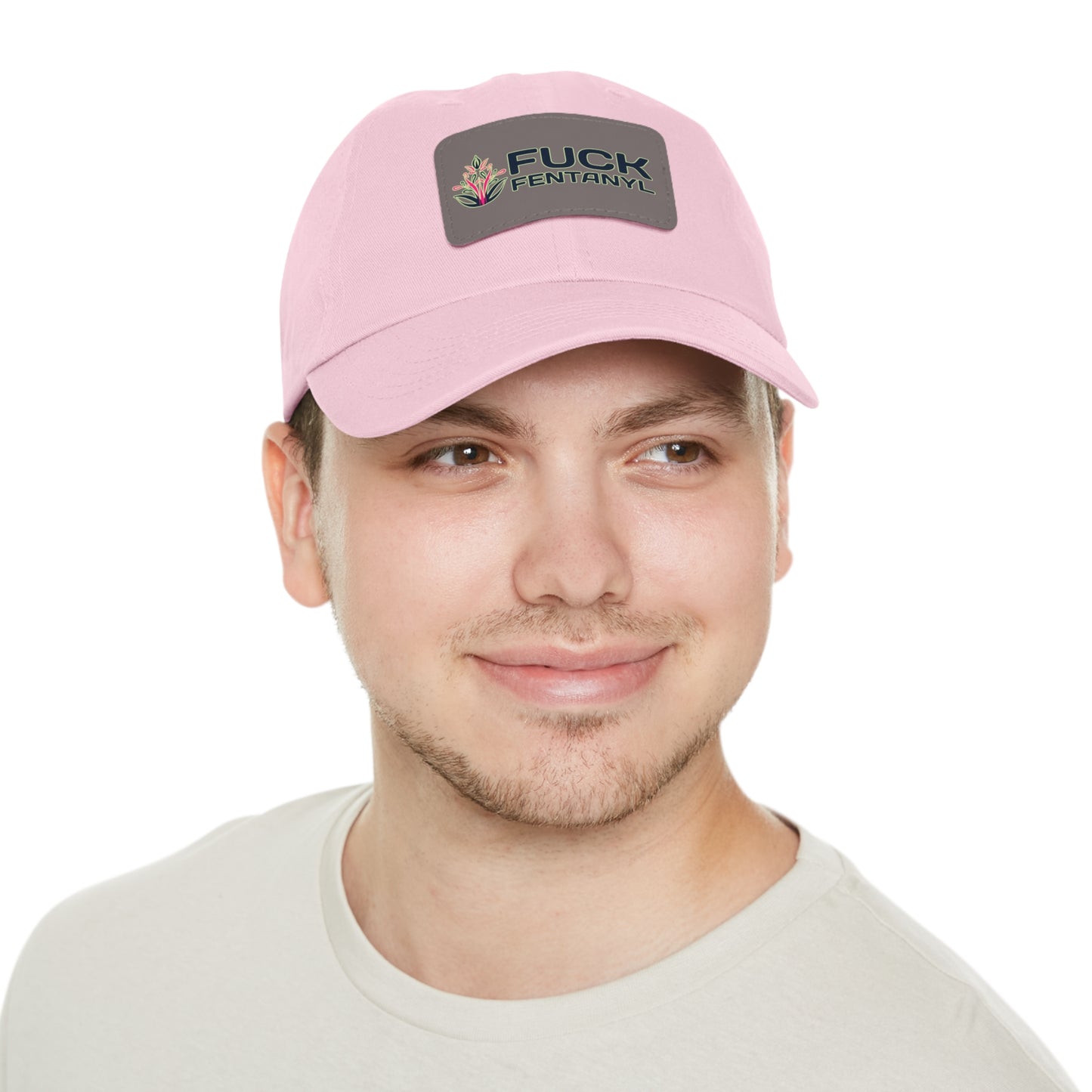 Fuck Fentanyl baseball cap with Leather Patch (Rectangle)