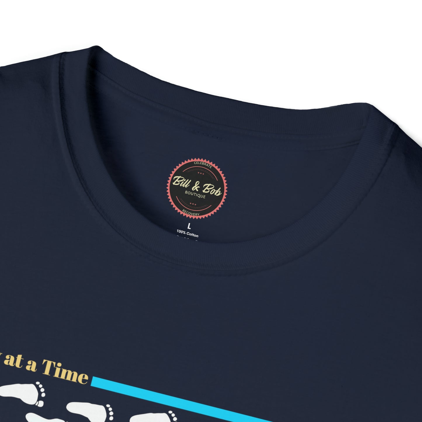Footprints: 12 Steps Unisex Softstyle T-Shirt