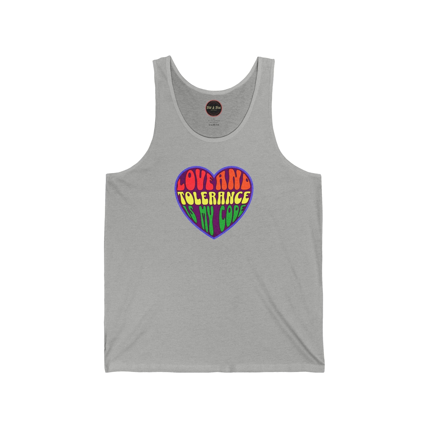 Love and Tolerance Unisex Jersey Tank
