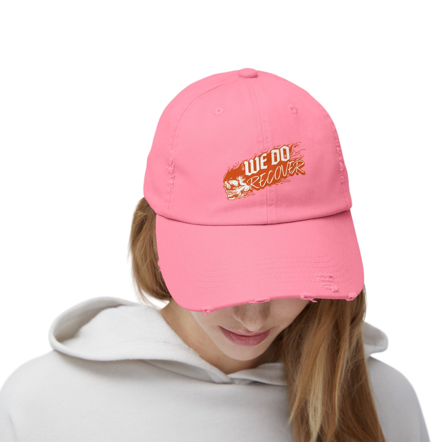 We Do Recover Unisex Distressed Cap