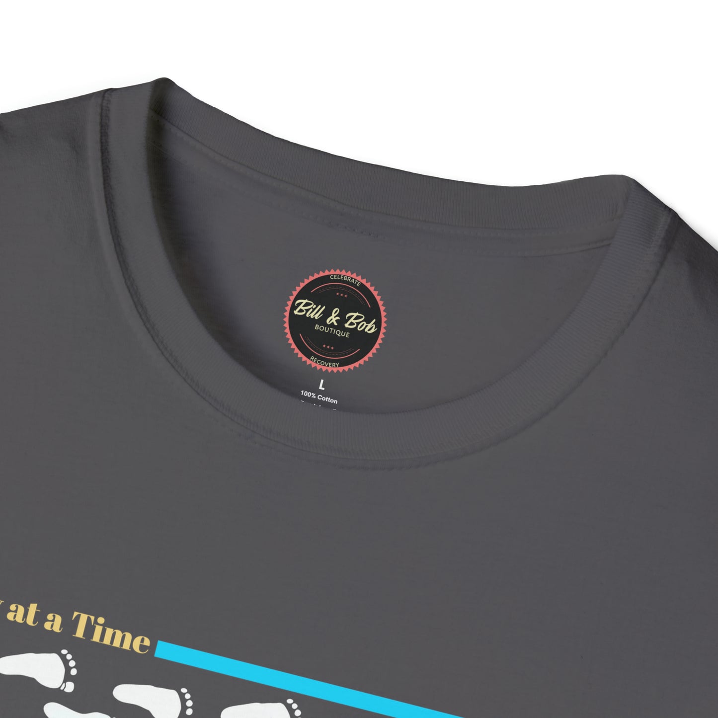 Footprints: 12 Steps Unisex Softstyle T-Shirt