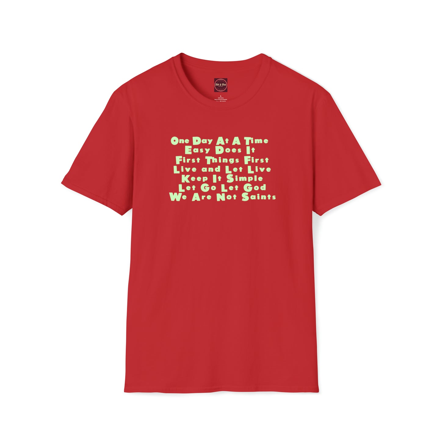 12-Step Slogans Unisex Softstyle T-Shirt