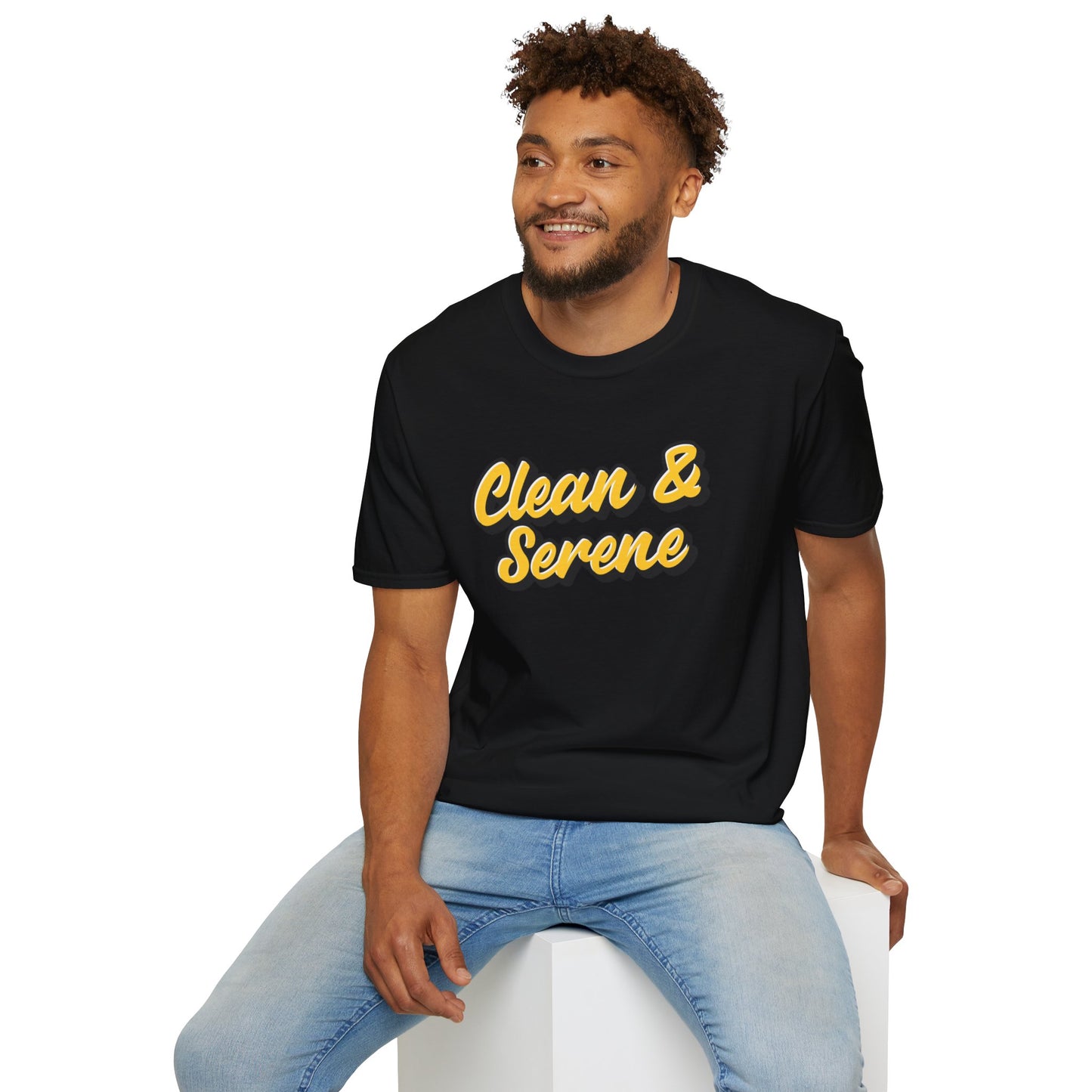 Clean and Serene Unisex Softstyle T-Shirt
