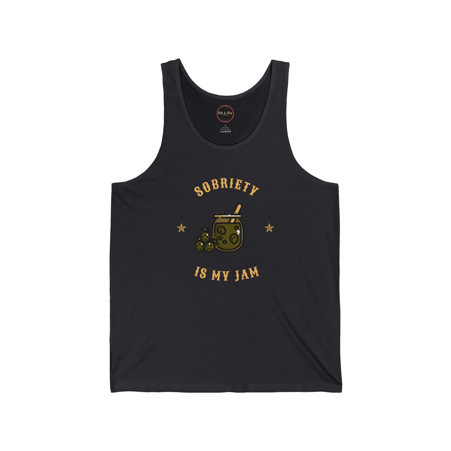 Sobriety is my Jam Unisex Jersey Tank