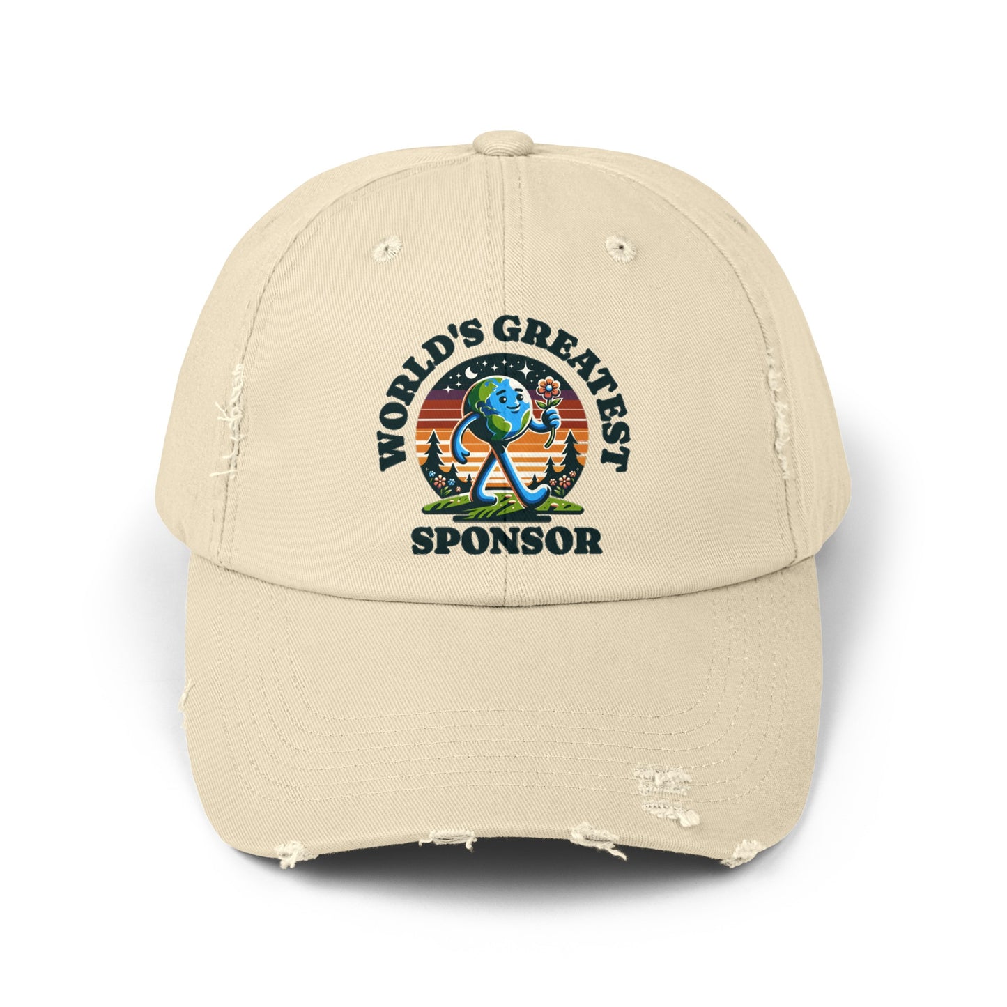World's Greatest Sponsor Unisex Distressed Cap