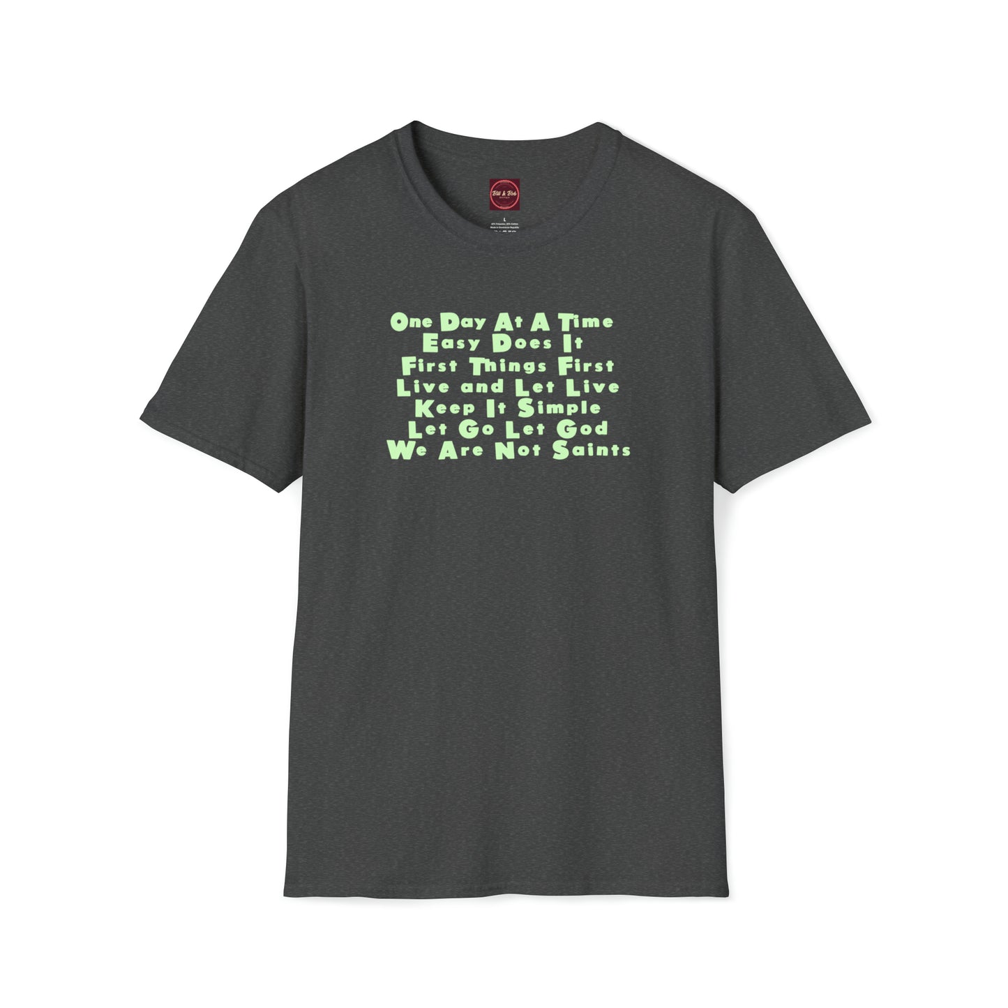 12-Step Slogans Unisex Softstyle T-Shirt