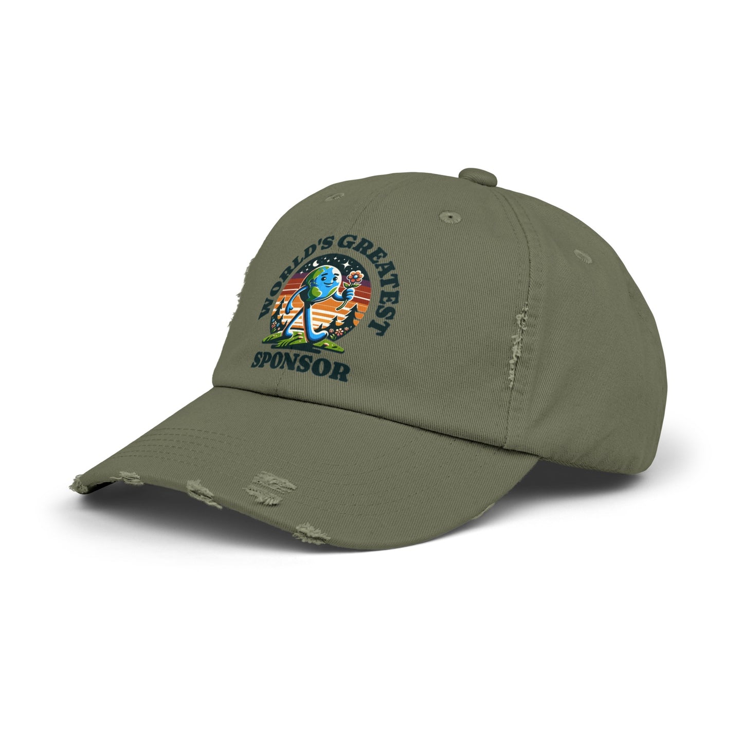World's Greatest Sponsor Unisex Distressed Cap