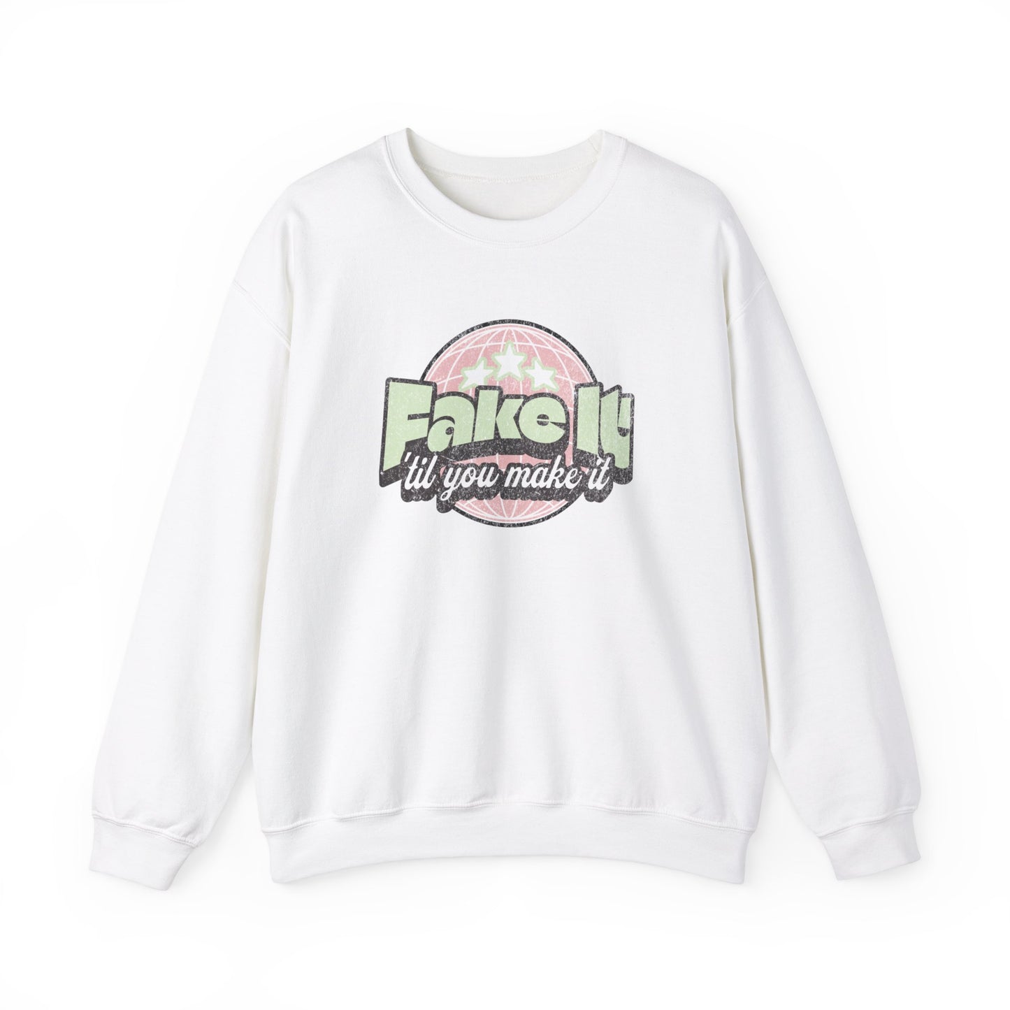 Fake it til you Make it Unisex Heavy Blend™ Crewneck Sweatshirt
