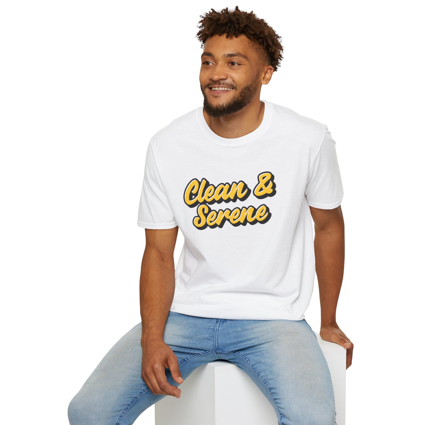 Clean and Serene Unisex Softstyle T-Shirt