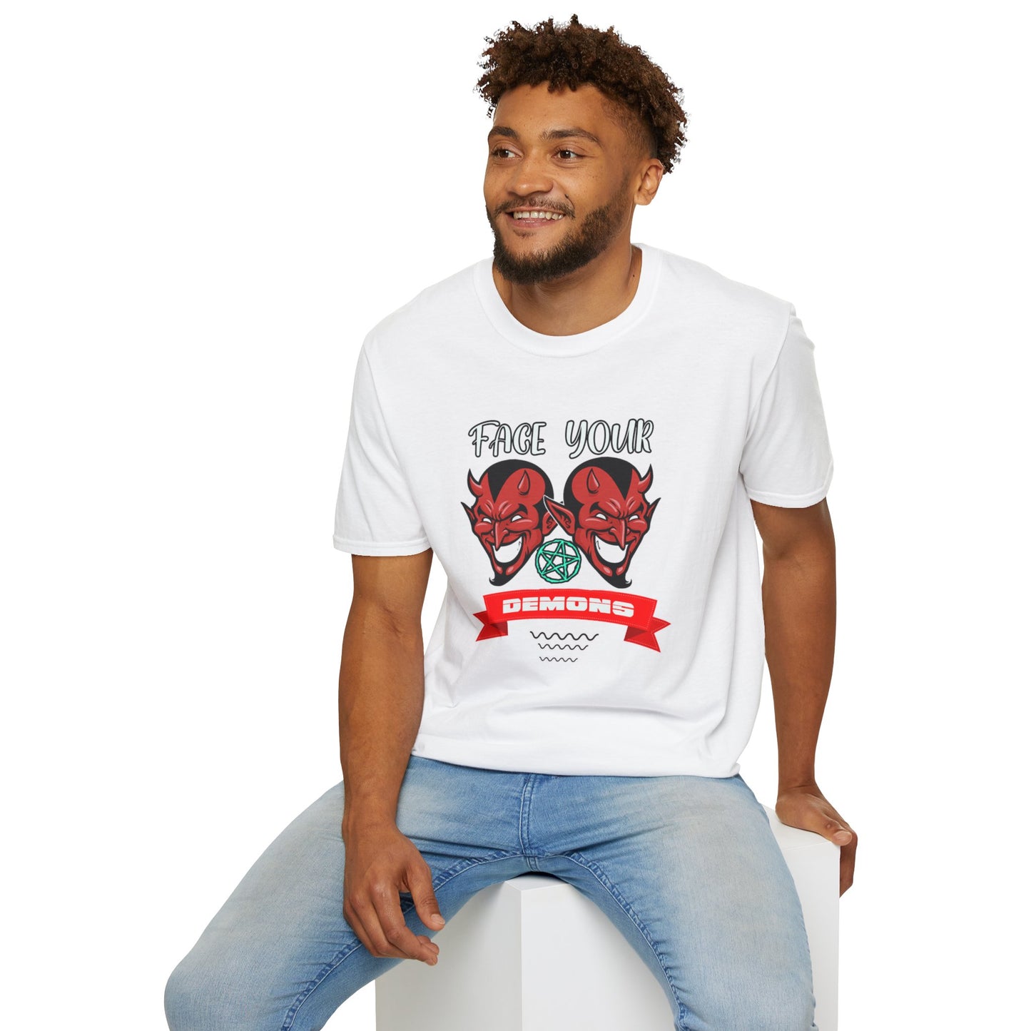 Face Your Demons Unisex Softstyle T-Shirt