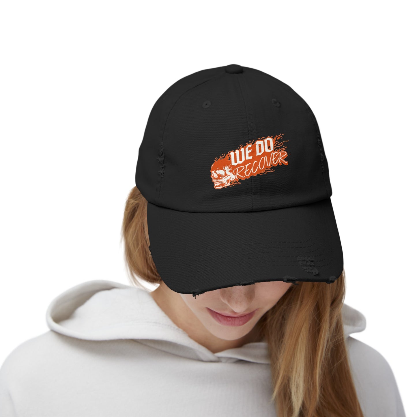 We Do Recover Unisex Distressed Cap