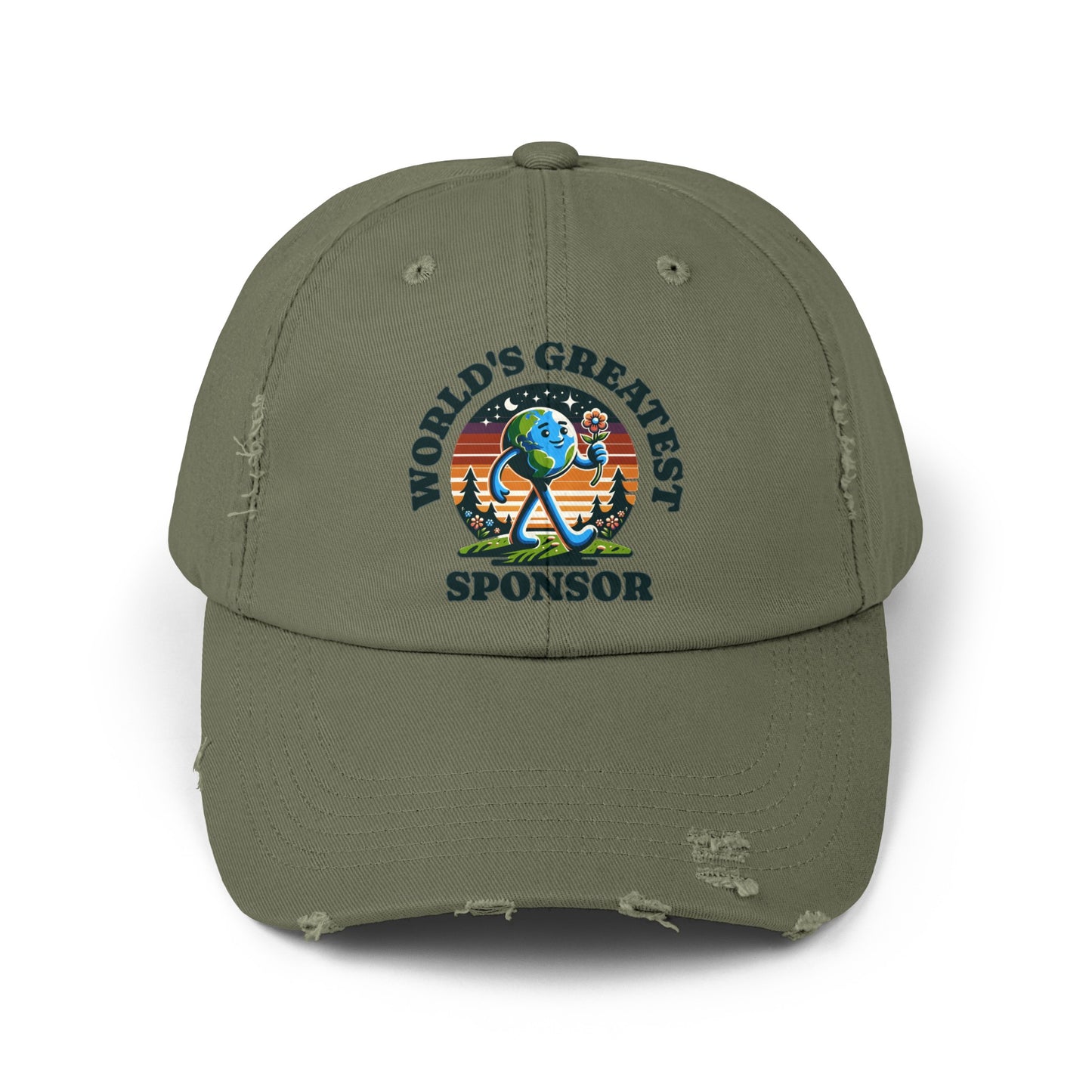 World's Greatest Sponsor Unisex Distressed Cap