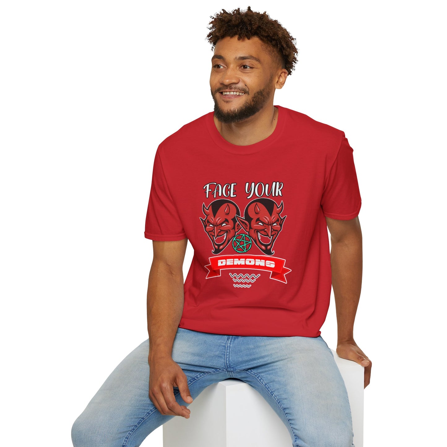Face Your Demons Unisex Softstyle T-Shirt