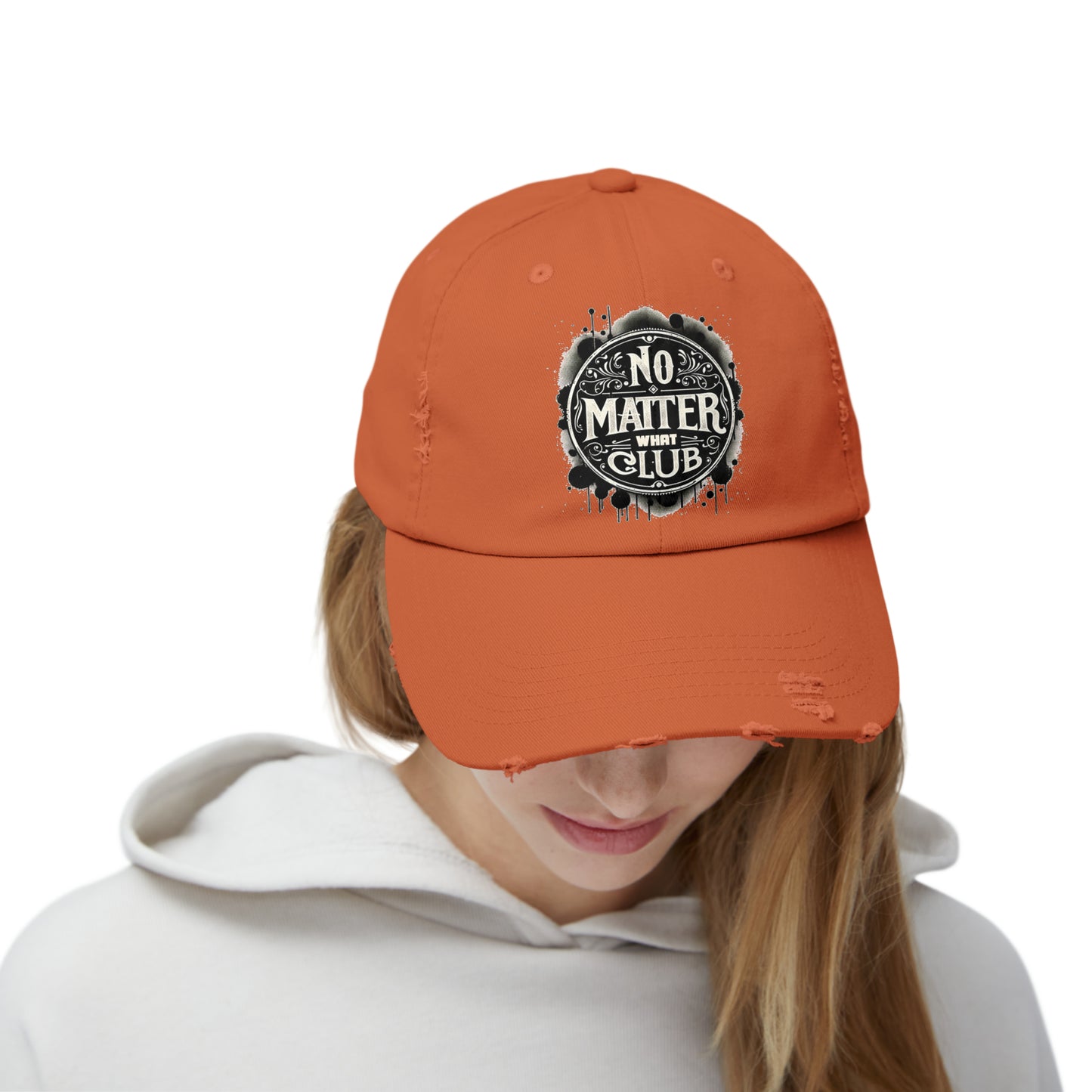 No Matter What Club Unisex Distressed Cap