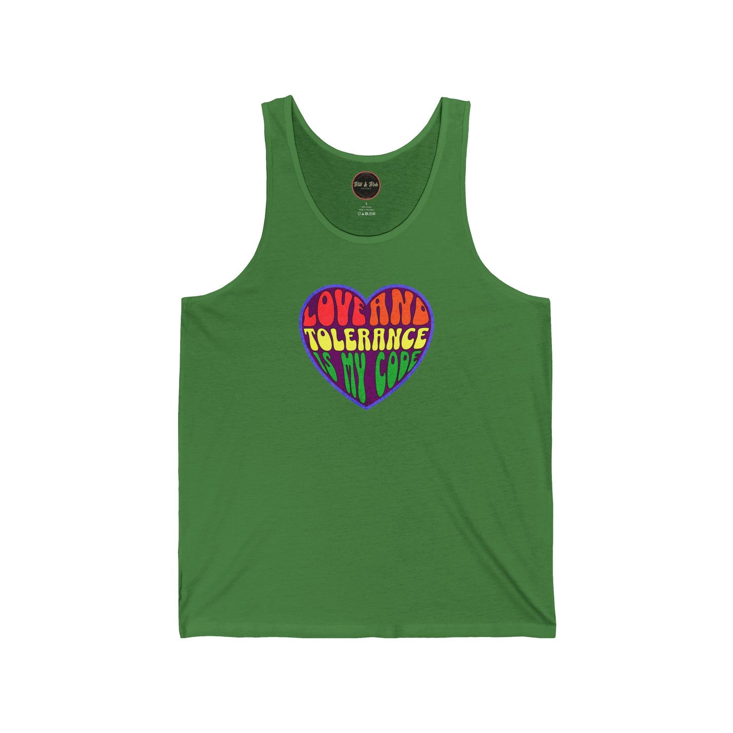 Love and Tolerance Unisex Jersey Tank