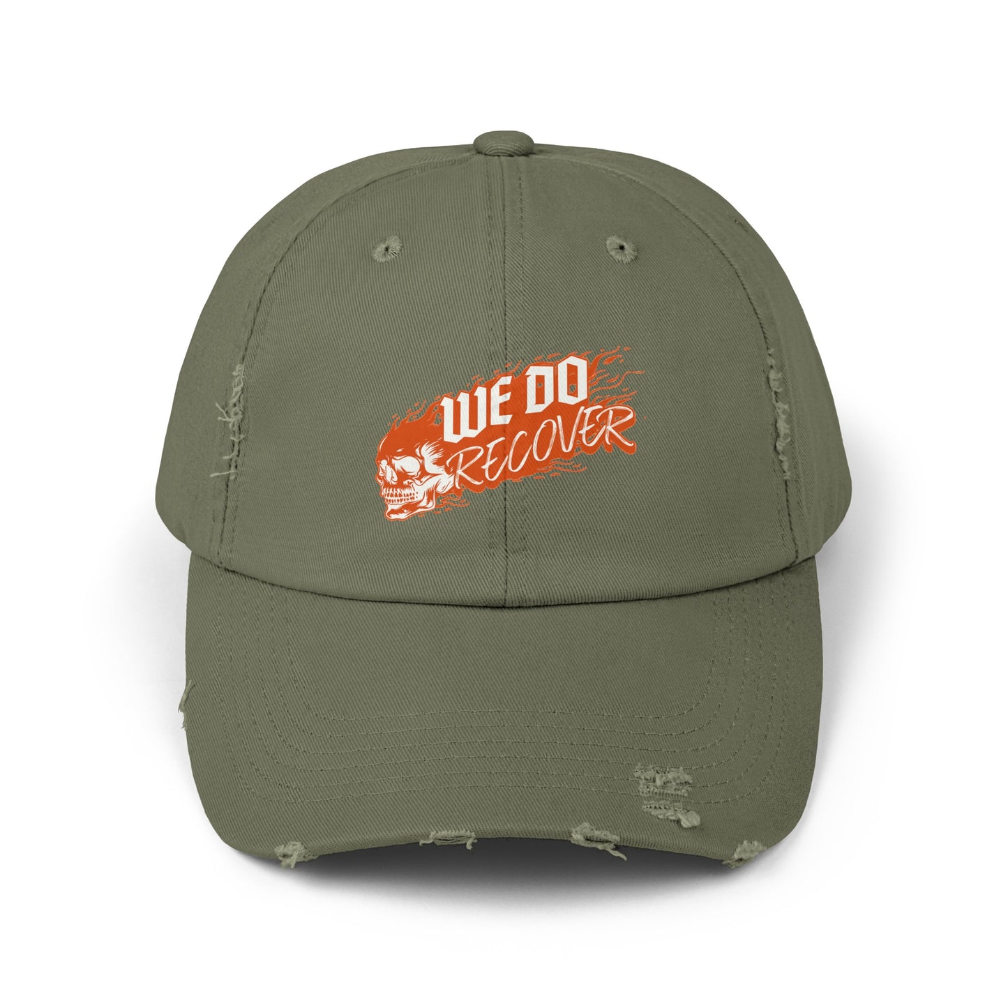 We Do Recover Unisex Distressed Cap