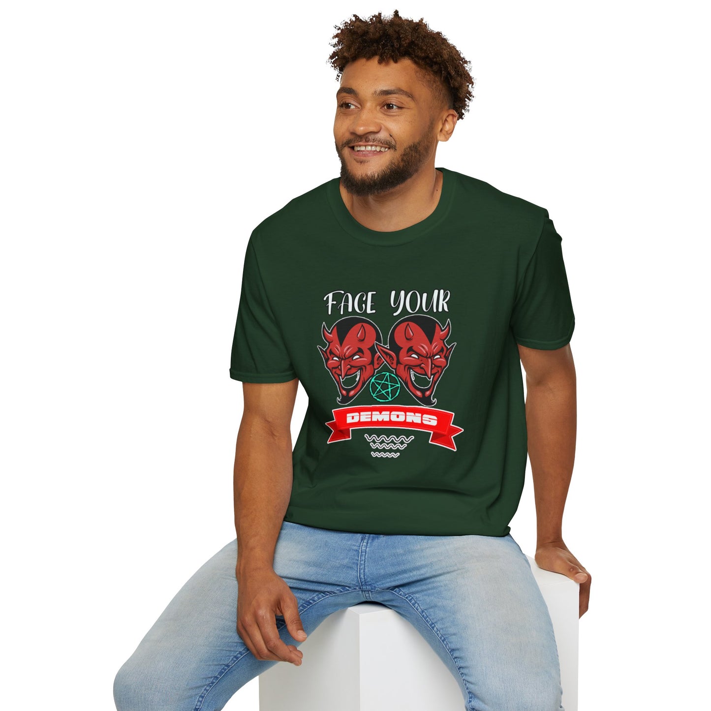 Face Your Demons Unisex Softstyle T-Shirt