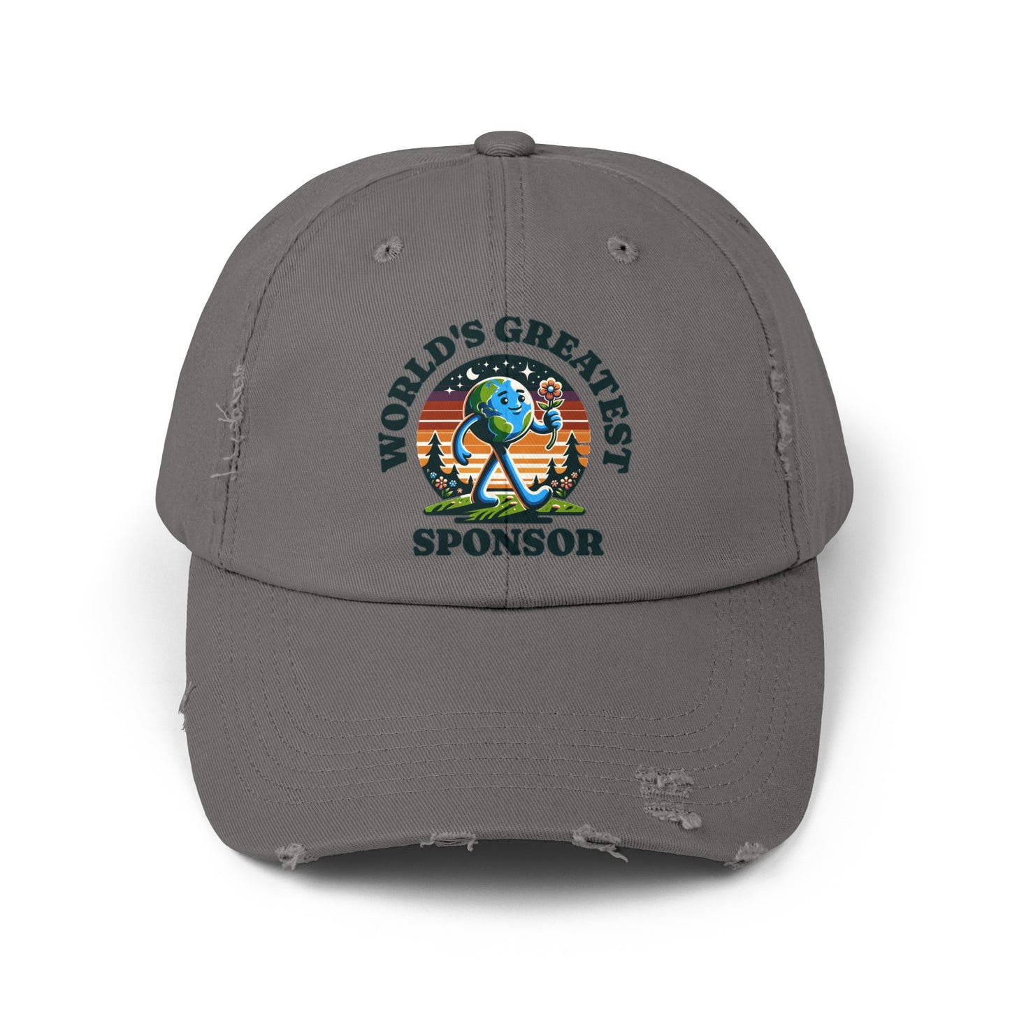 World's Greatest Sponsor Unisex Distressed Cap