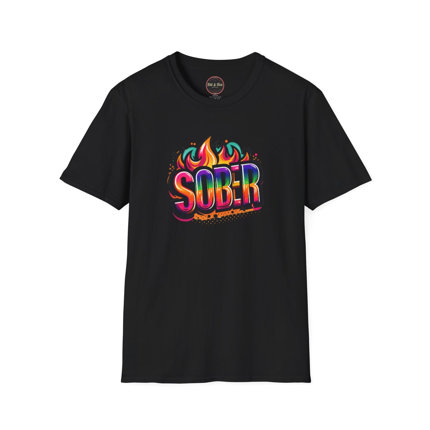 Sober Flames Unisex Softstyle T-Shirt