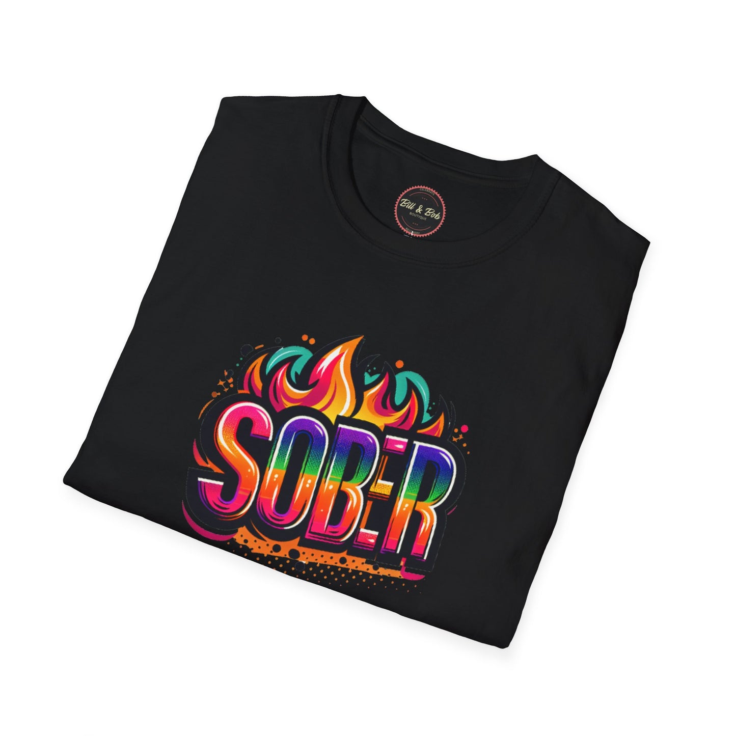 Sober Flames Unisex Softstyle T-Shirt